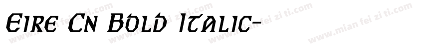 Eire Cn Bold Italic字体转换